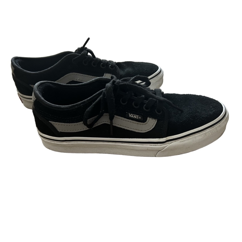 Vans Pro Old Skool Classic Black and White Low-Tops *with Popcush* Skater Shoes - Picture 4 of 12